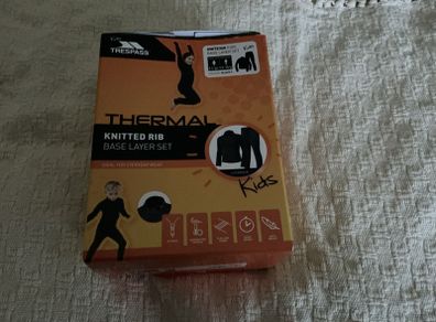 Trespass thermal base layer set age 11/12 BNIB