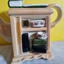 Rare Collectible Miniature Royal Albert 'Old Country Roses' Bedside Cabinet Teapot by Cardew Design Image 8