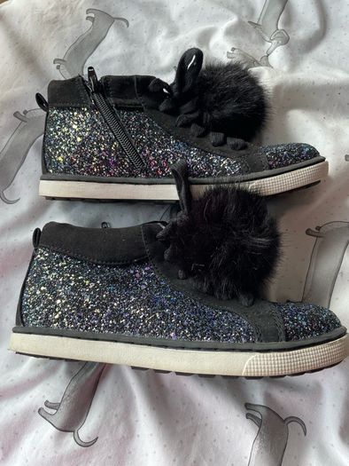 Girls glitter boots -as new