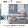 Una Single Bed - Dove Grey Image 4