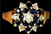 Vintage Hallmarked 14ct Gold/Diamond Cluster