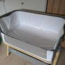 Tutti Bambini CoZee Bedside Crib Oak & Charcoal Image 2
