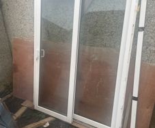 PVC double window sliding door