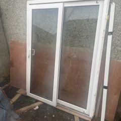 PVC double window sliding door