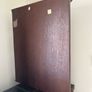 Vintage The Bombay Company Mirrored Curved Glass Wood Curio Cabinet Image 4
