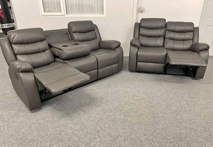 Sale Offer! 3+2+1 Roma Manual Leather Recliner Sofa Set