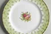 Salad Plate "Old Country Roses" Green Border by Royal Albert
