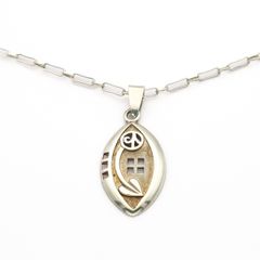 925 Vintage Abstract Silver Necklace