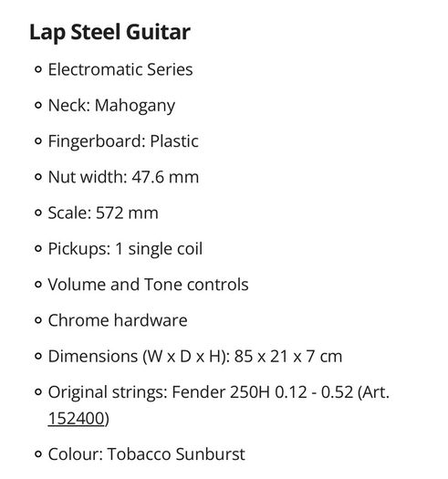 LAPSTEEL Gretsch Electromatic G5700