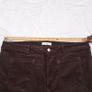 Marks & Spencer Dark Chocolate Brown Corduroy Front Pocket Flared Leg Trousers 20UK/48EU Image 7