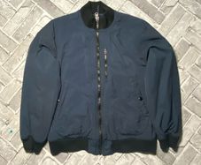 Abercrombie & Fitch Mens Navy Deck Bomber Jacket Small