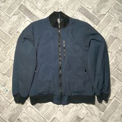 Abercrombie & Fitch Mens Navy Deck Bomber Jacket Small