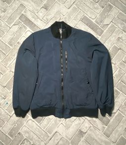 Abercrombie & Fitch Mens Navy Deck Bomber Jacket Small