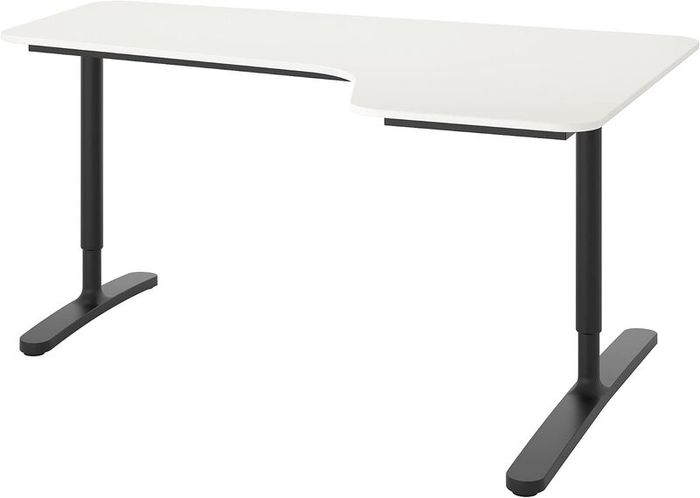 IKEA BEKANT Corner Desk 160x110 - White/Black