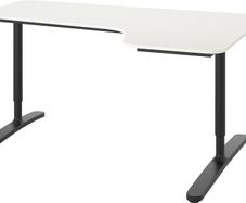 IKEA BEKANT Corner Desk 160x110 - White/Black