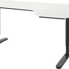 IKEA BEKANT Corner Desk 160x110 - White/Black