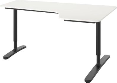 IKEA BEKANT Corner Desk 160x110 - White/Black
