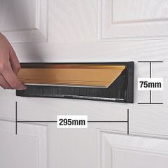 Stormguard Sleeved Letter Box Gold 295mm X 75mm