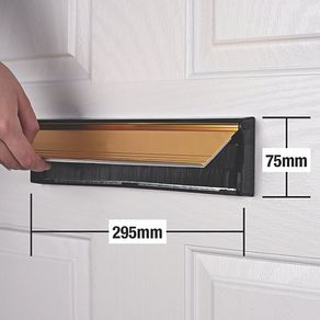 Stormguard Sleeved Letter Box Gold 295mm X 75mm