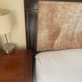 Headboard and lockers for super king size bed. Solid wood. Image 2