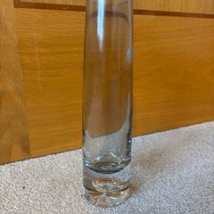 Marks & Spencer Handmade Clear Glass Taper Bud Vase (23cm)