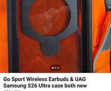Gosport Trun Wireless Earbuds and Samsung S26 Ultra case