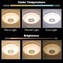 SALE Ceiling Lights for Bedroom, 36W Dimmable RGB Music Ceiling Light with Bluetooth Speaker, Remote/APP Control, for Bathroom, Lounge, Living Room, Kid's Room Image 3
