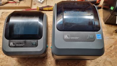 zebra printers gx430t and gk420d