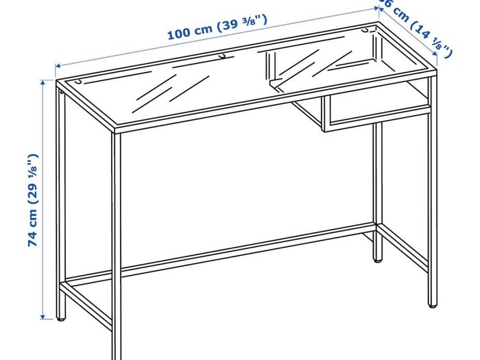 Side / laptop table IKEA VITTSJO