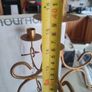 Gold color Painted Wrought iron Wall Candle Holder for 5 Candlesticks Image 5