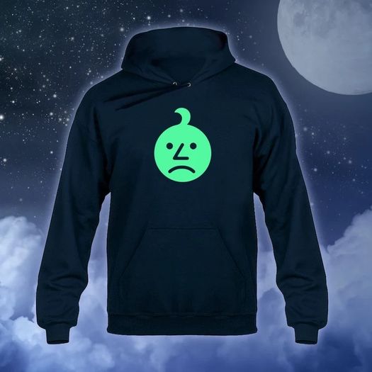 Ashens Sad Onion Glow in the Dark Hoody Hoodie Hooded Sweater Tshirt