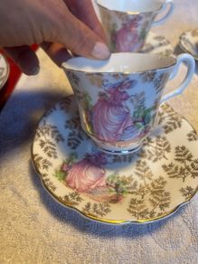 Fine Bone China "Pinkie" Tea Cup and Saucer