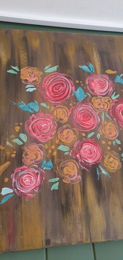 Original hand painted picture on canvas.