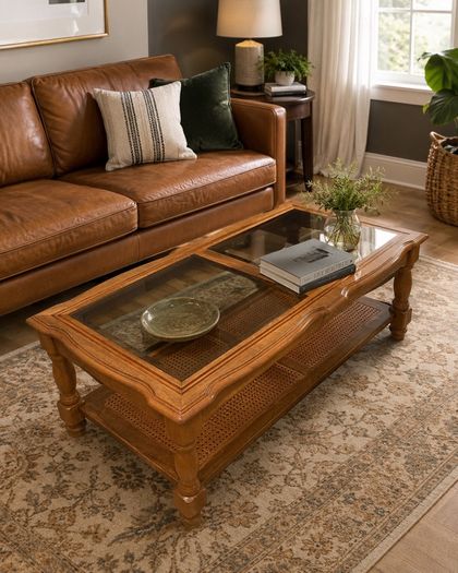 Solid Oak Coffee Table