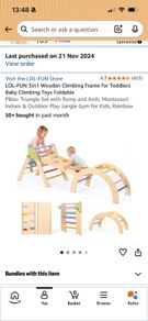 3-in-1 Climbing Frame / Pikler Triangle frame