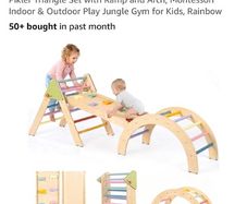 3-in-1 Climbing Frame / Pikler Triangle frame