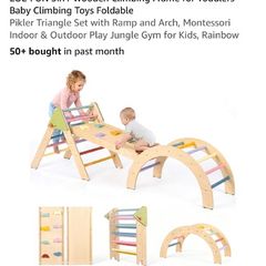 3-in-1 Climbing Frame / Pikler Triangle frame