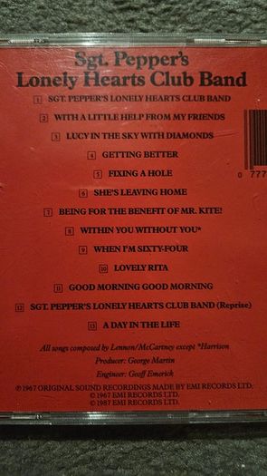 Beatles - Sgt. Pepper's Lonely Heart Club Band.
