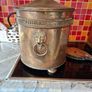 Brass Bucket and fireplace set Image 2