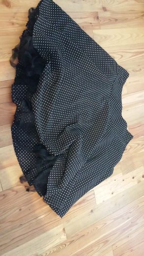 Polka Dot Flared Skirt