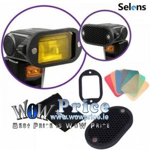 Selens Magnetic Flash Honeycomb Grid Grip Colour Gels Filter