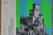 San Marino Brilliant Uncirculated Euro Coin Set 2022 - Includes 5 Euro Sterling Silver Coin (0.535 Troy Oz) - Mount Titano