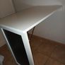 Folding Kitchen Dining Table with blackboard  white or grey Image 3
