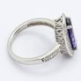 925 Vintage Sterling Silver And CZ Ring Image 4