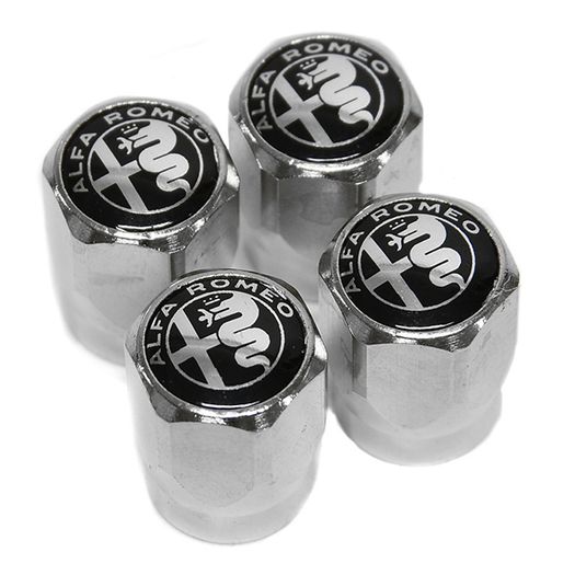 Wheel Tyre Tire Stem Cover Valve Cap For Alfa Romeo 159 Giulietta 147 Mito 156 Giulia Stelvio Brera