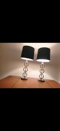 vintage lamps x 2