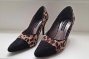 Victoria Delef leopard print high heels UK5