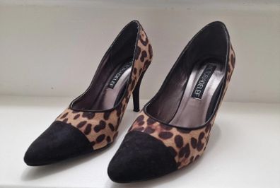 Victoria Delef leopard print high heels UK5