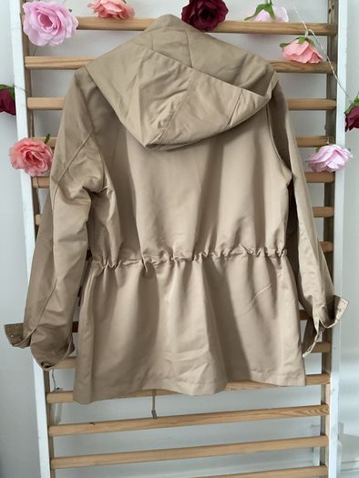 jacket Bnwt tan detachable hooded spring jacket Escandelle medium