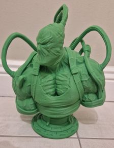 3D Printed Statue Bust (Unpainted) - Bane